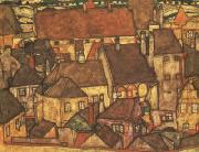 Egon Schiele, Yellow City (mk12)